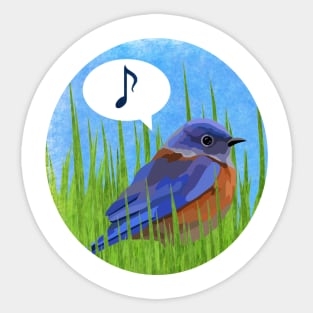 Bluebird of Happiness Sticker